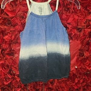 Old Navy Girls Blue and Black Gradient Tank Top Size 8 Medium